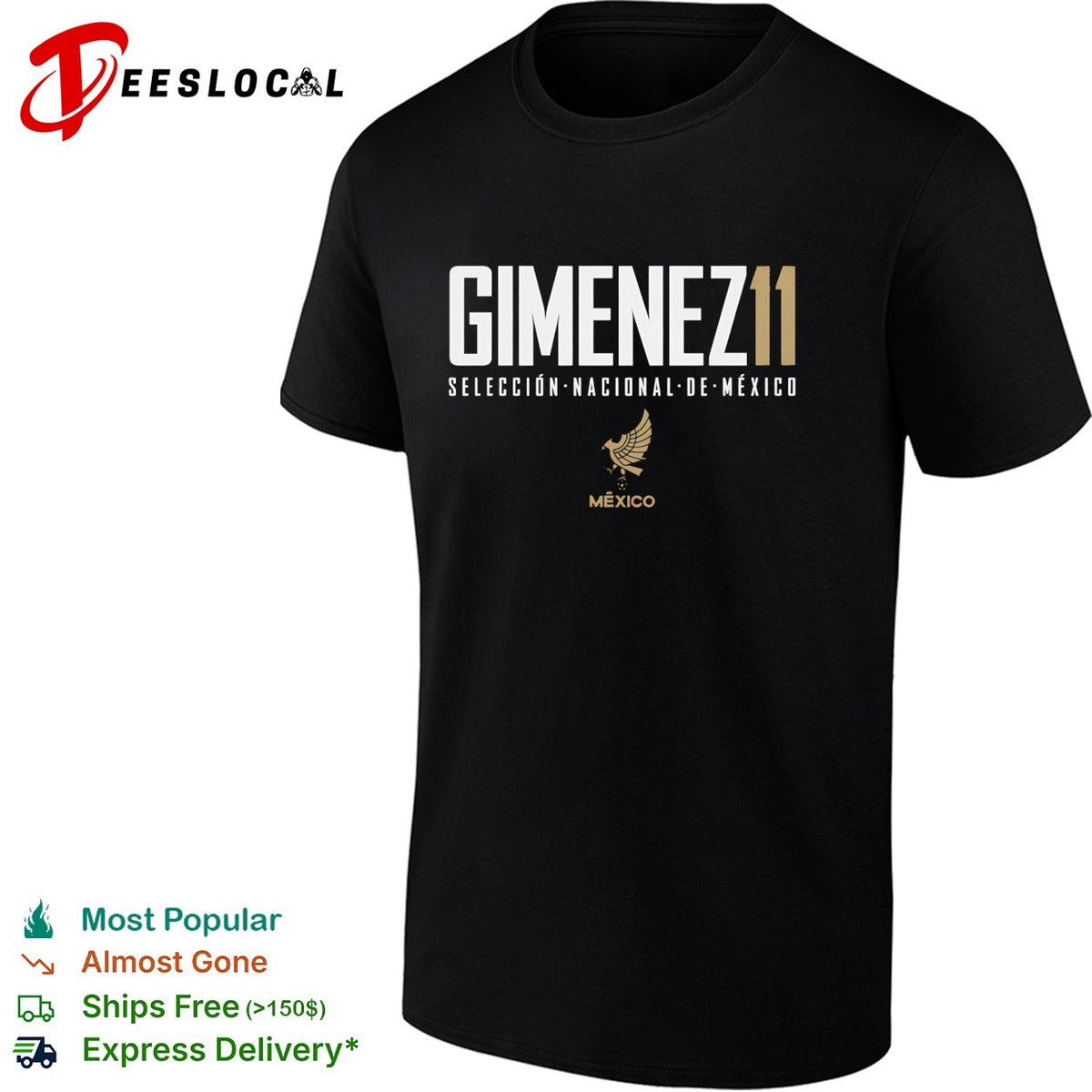 Gimenez 11 Mexico Seleccion Nacional soccer shirt