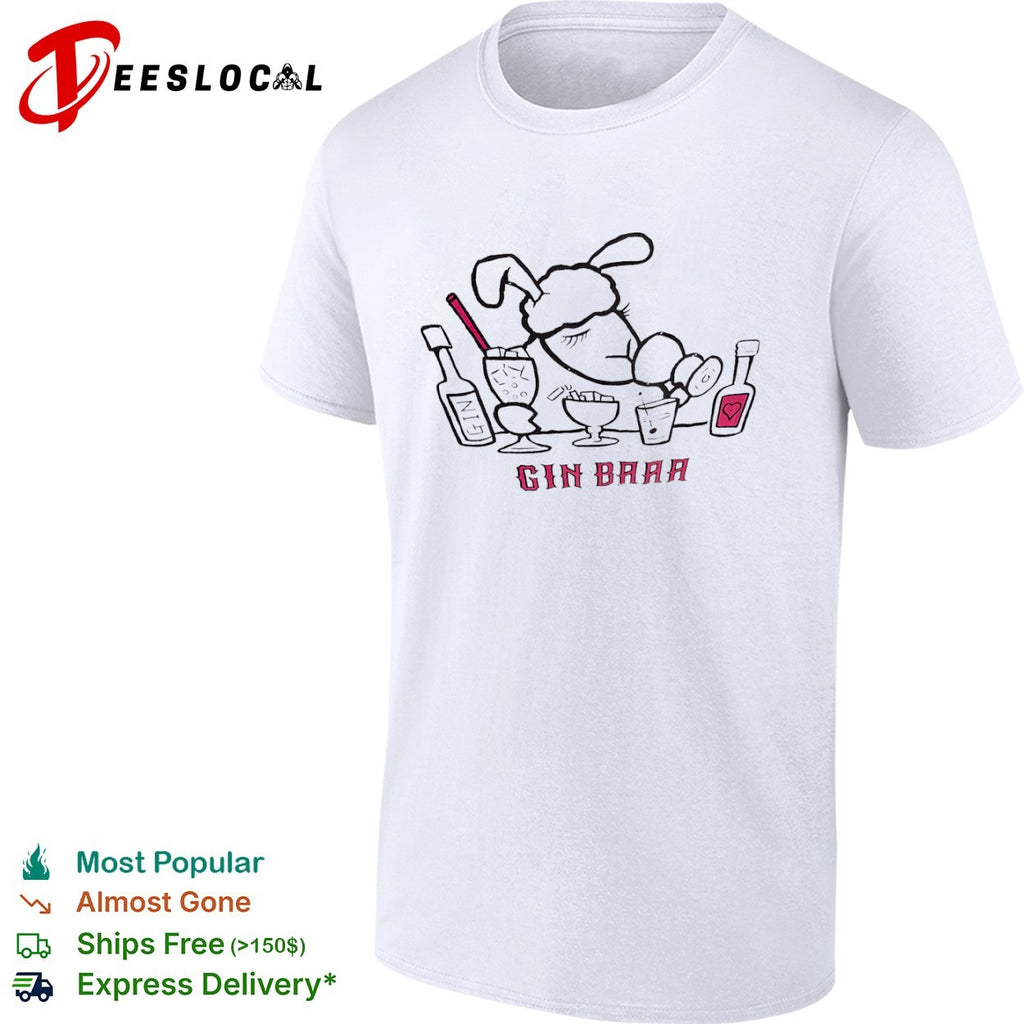 Gin Baaa Sheep Drinking Cocktails shirt