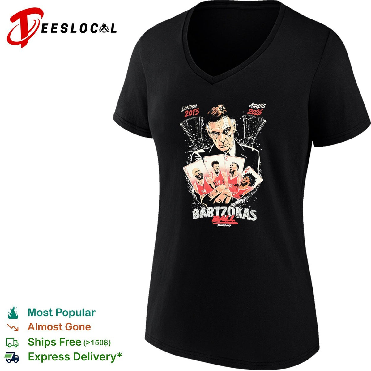 Giorgos Bartzokas Evan Fournier Sasha Vezenkov Nikola Milutinov Olympiacos shirt