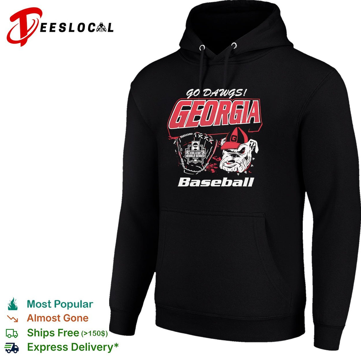 Go Dawgs Georgia 2026 Men’s College World Series Omaha Baseball team shirt