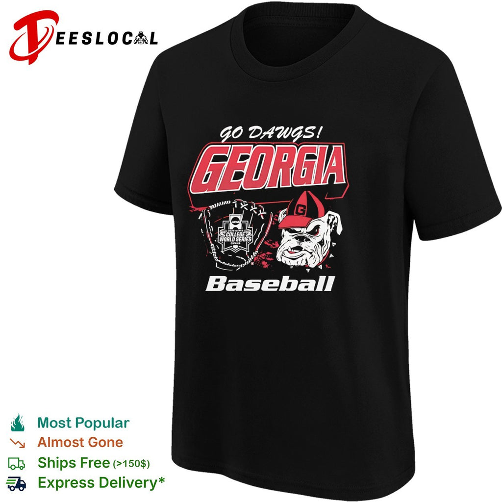 Go Dawgs Georgia 2026 Men’s College World Series Omaha Baseball team shirt