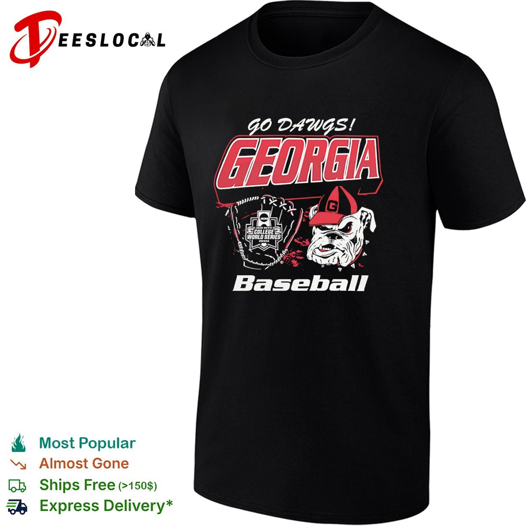 Go Dawgs Georgia 2026 Men’s College World Series Omaha Baseball team shirt