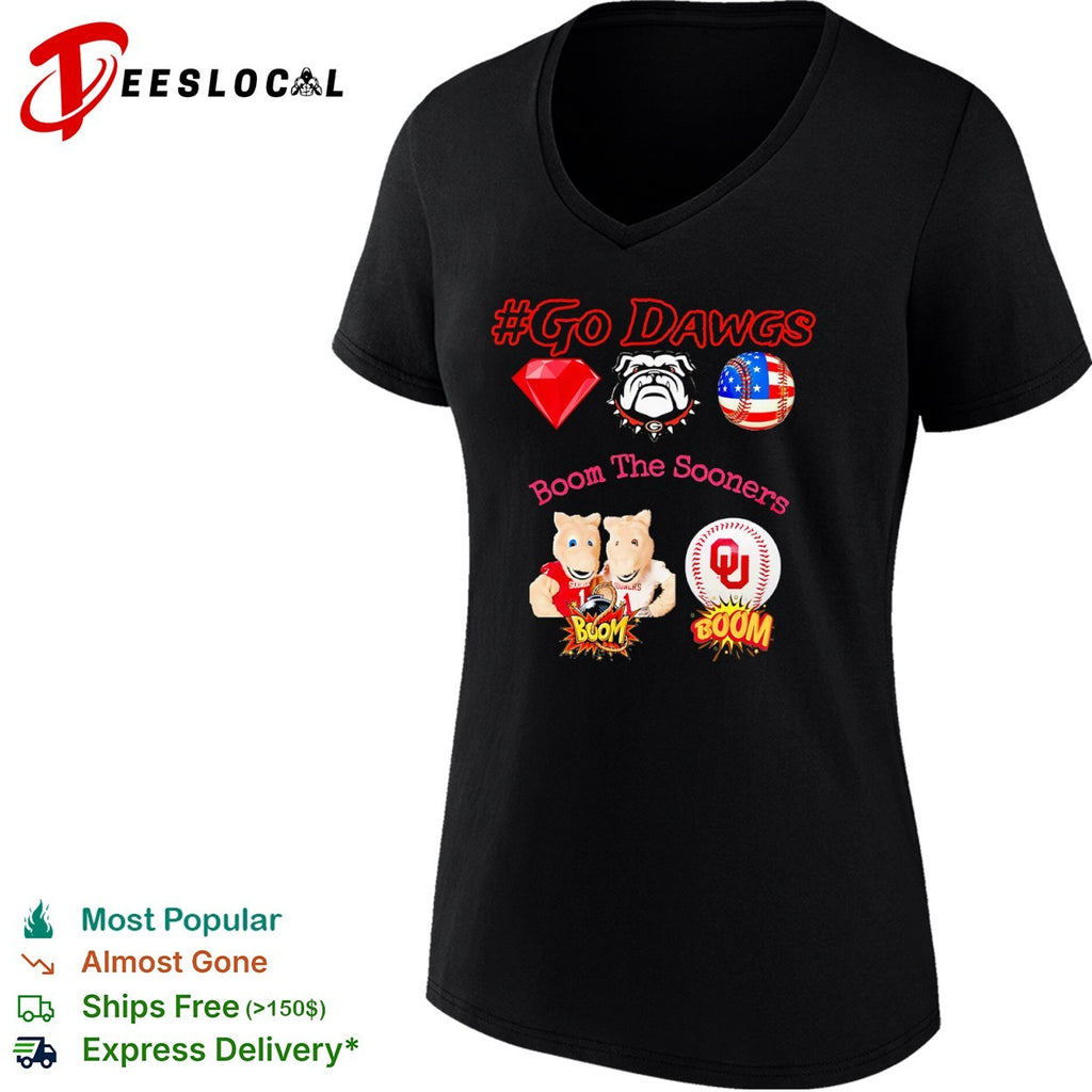 Go Dawgs Georgia Bulldogs Boom the Oklahoma Sooners shirt