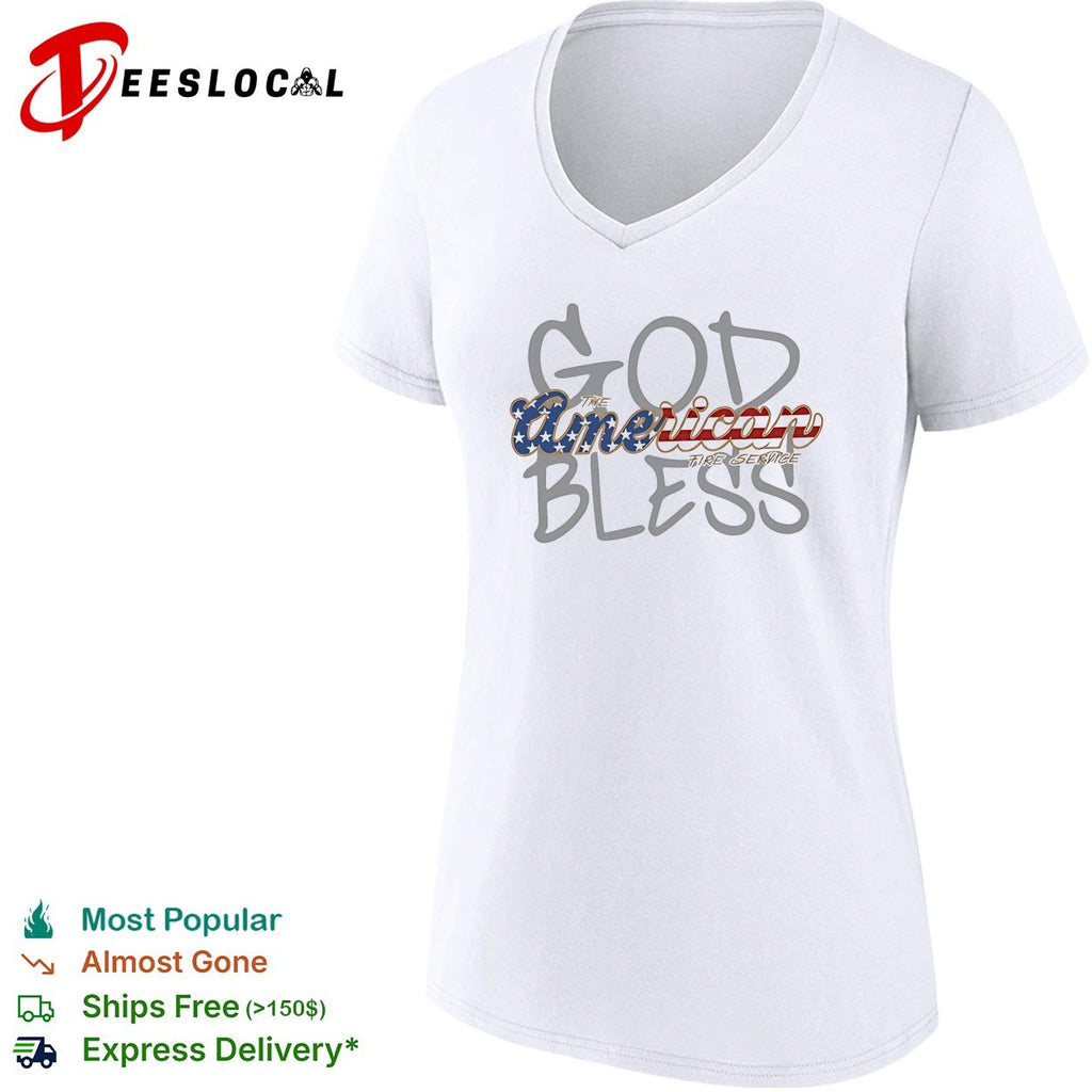God Bless The American Fire Service USA flag shirt