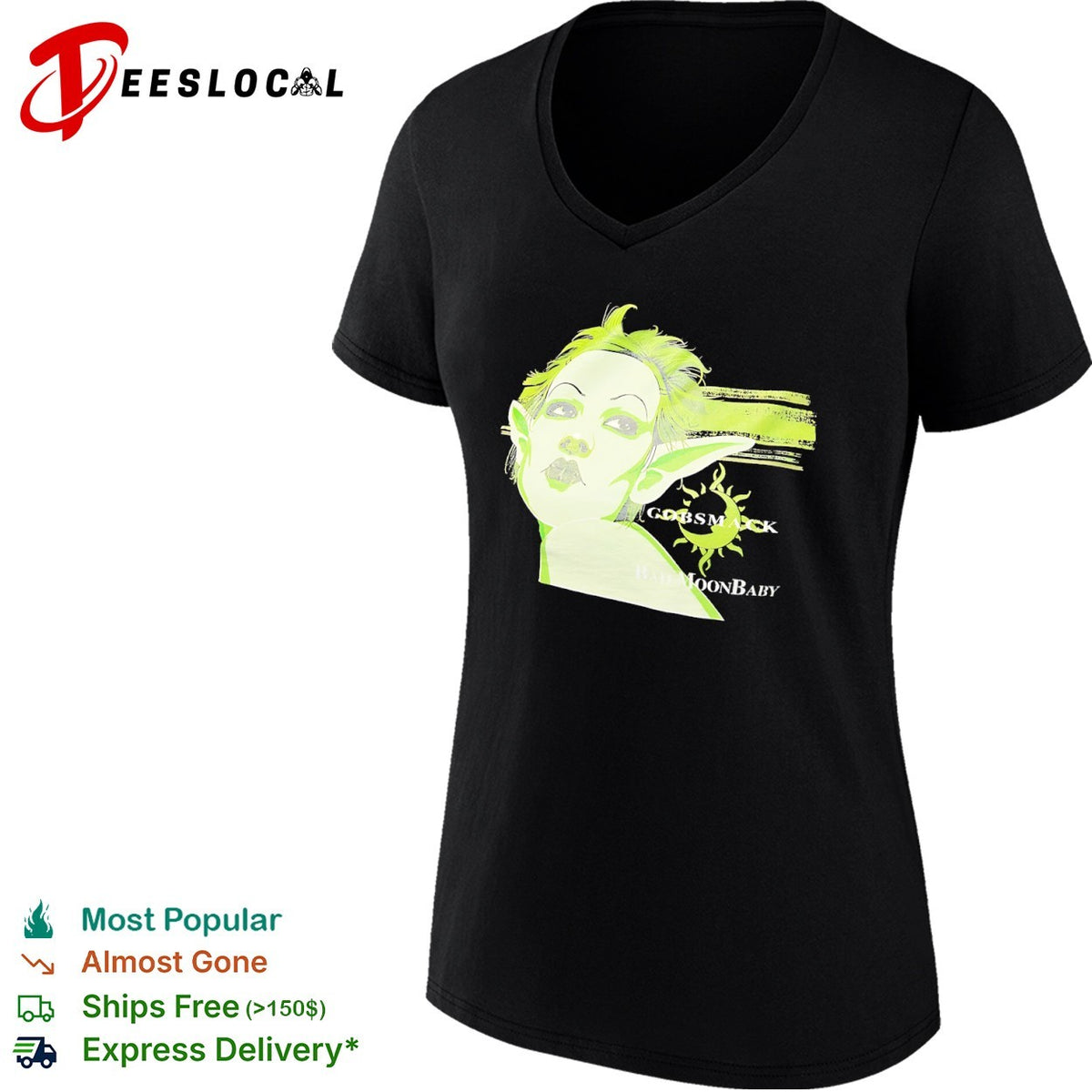 Godsmack Bad Moonbaby Elf Face Sun Moon shirt