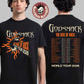 Godsmack The Rise Of Rock World Tour 2026 Merch North America Admat Itin T-Shirt