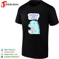 Godzilla holding coffee mug I hope you have a fucking fantastic day you strange little cryptid shirt