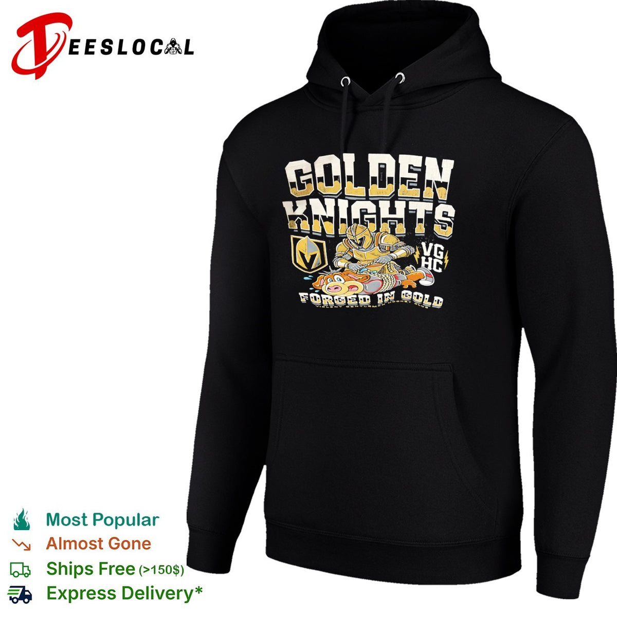 Golden Knights Vegas VGHC Forged in Gold Violent Gentlemen shirt