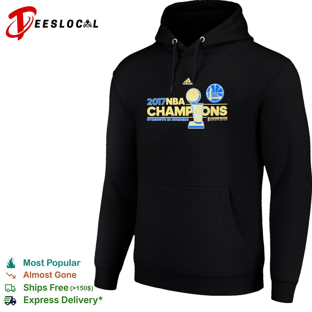 Golden State Warriors 2017 champions strength in numbers trophy locker room shirt