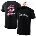 Golden State Warriors breast cancer awareness text shirt