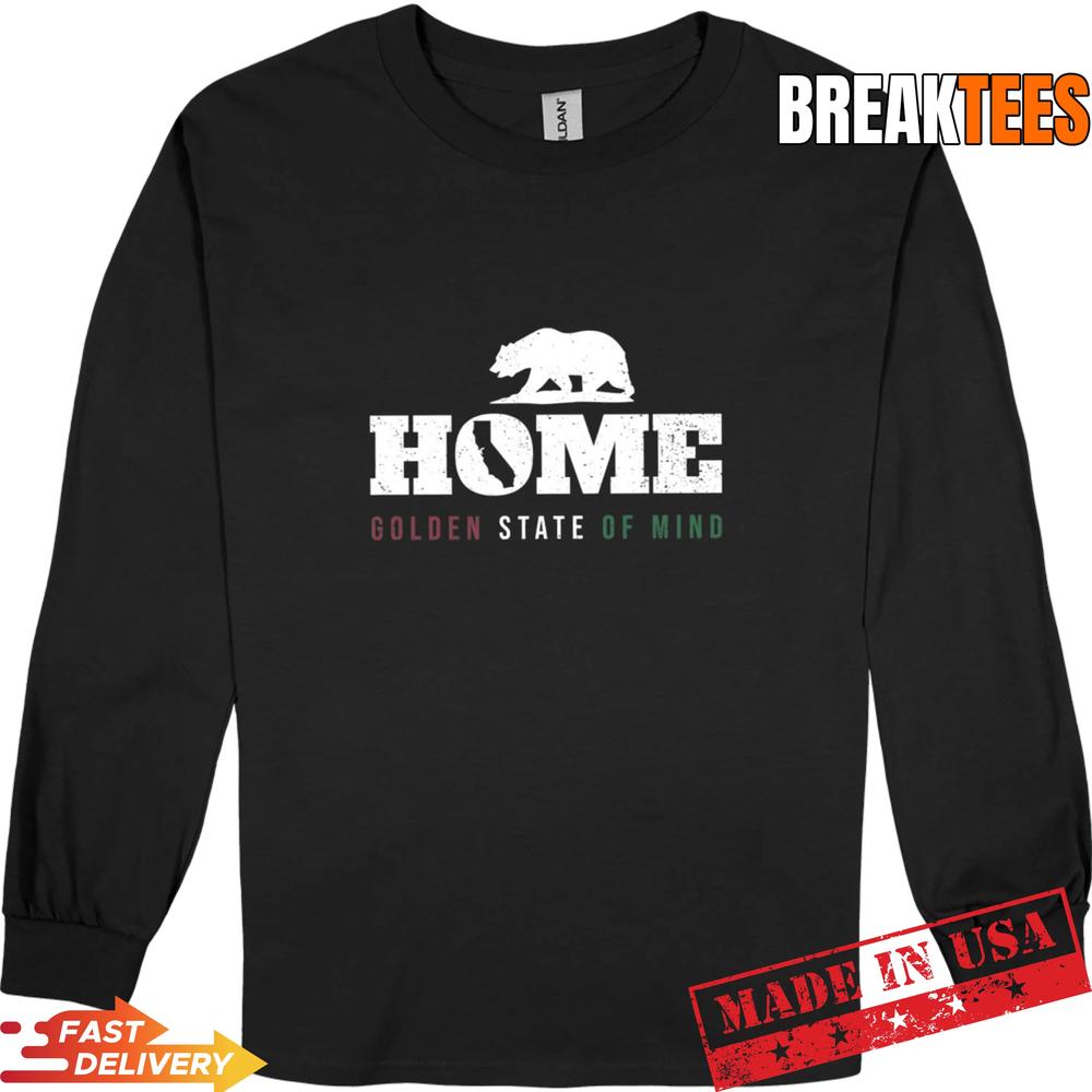 Golden State of Mind California Bear Home T-Shirt