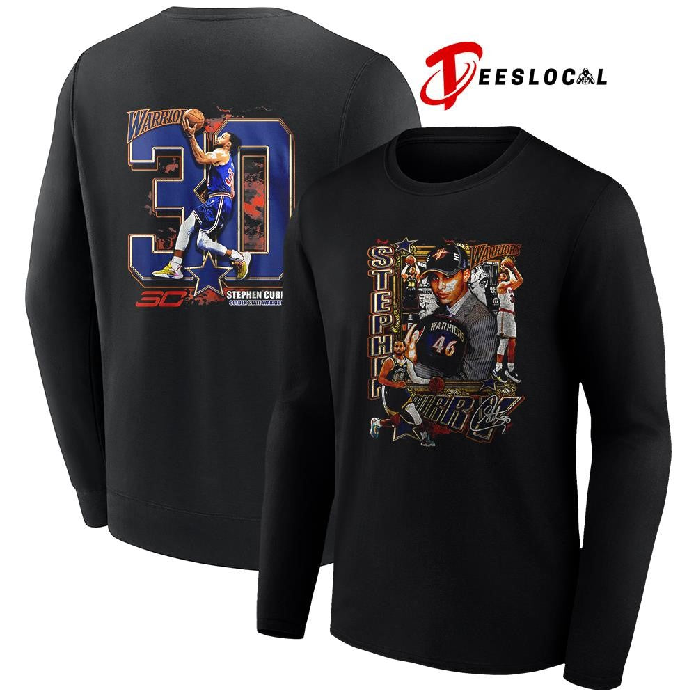 GoldenStateWarriorsStephenCurry30signatureposeshirt