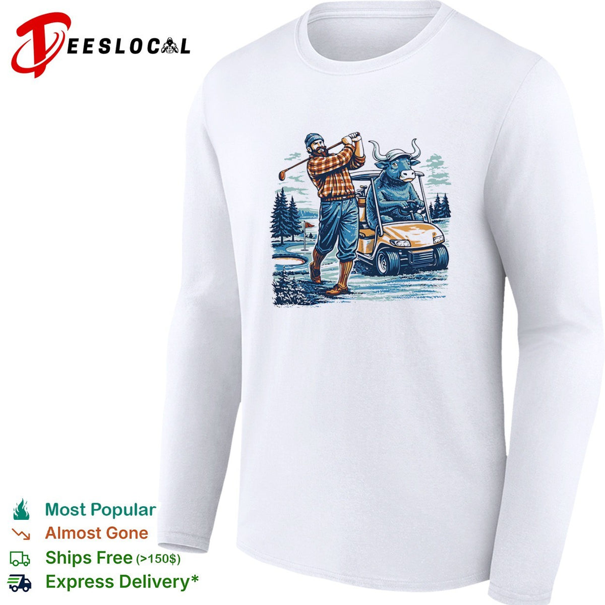 Golfing Bulls vintage shirt