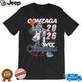 Gonzaga Bulldogs 2026 WCC Basketball Champions Mascot Trophy Graphic T Shirt