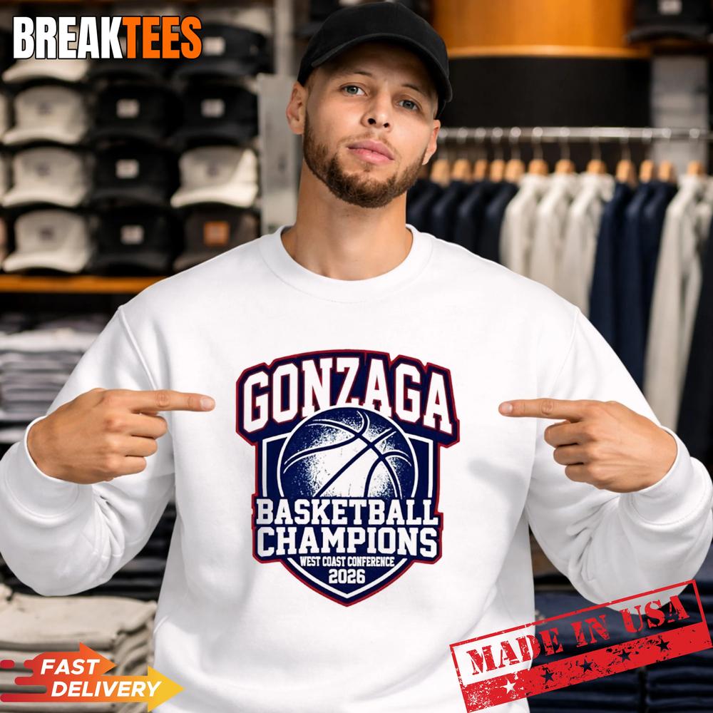 Gonzaga Bulldogs Basketball Champions West Coast Conference 2026 Shirt
