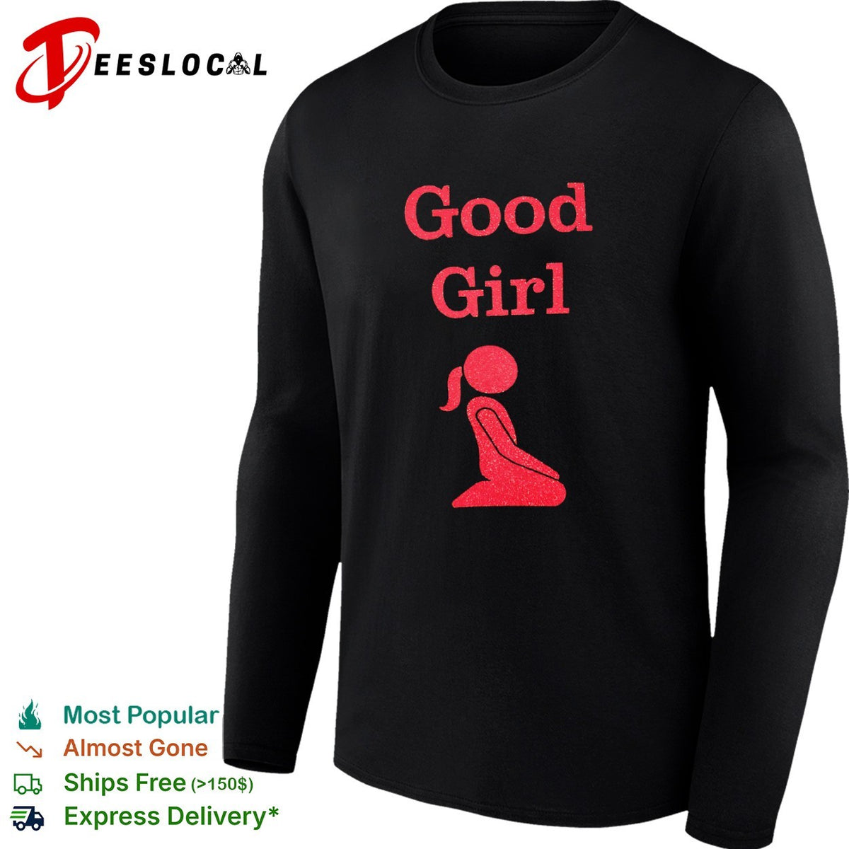 Good Girl Red Glitter shirt