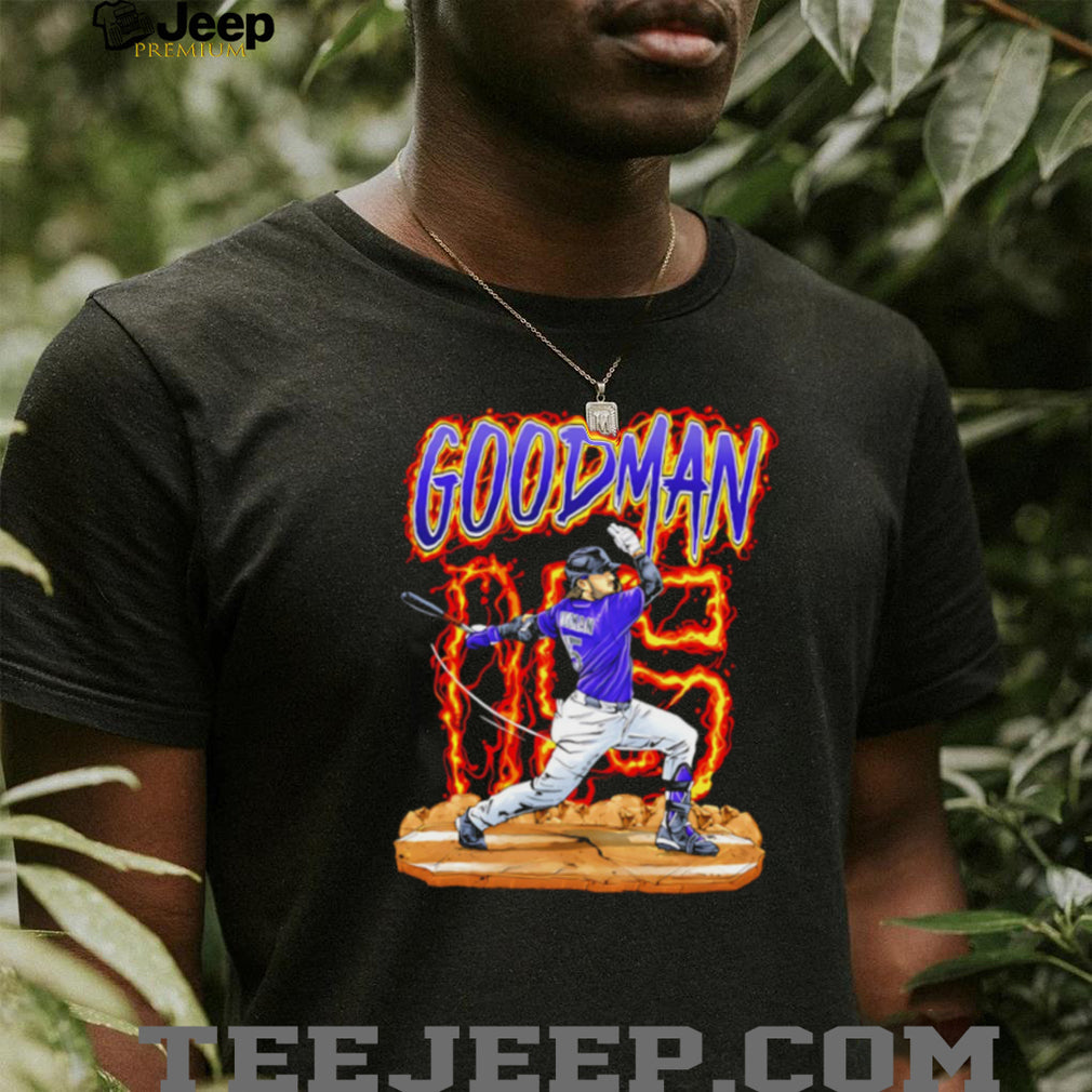 Goodman 15 Baseball Batter Flame T Shirt