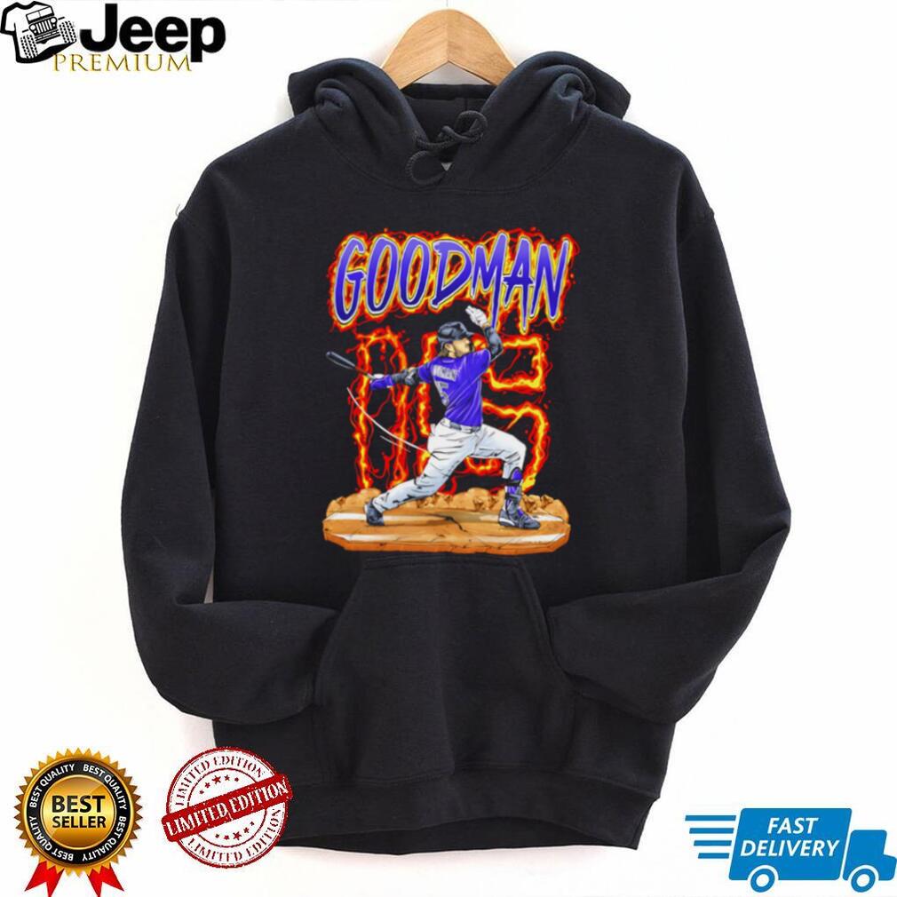 Goodman 15 Baseball Batter Flame T Shirt