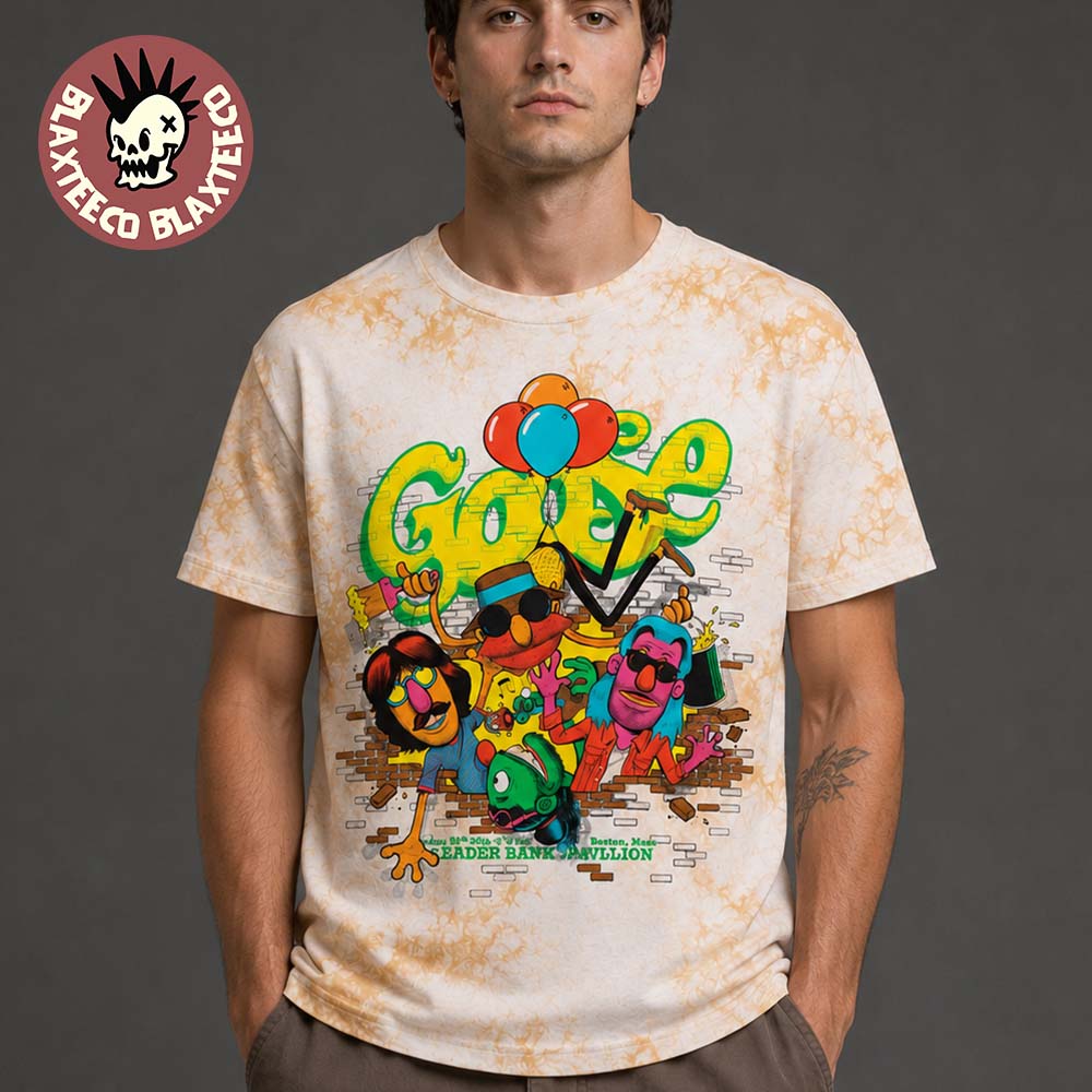 Goose Big Modern Boston Massachusetts 2026 Run Shows Merch At Leader Bank Pavilion On June 30 And July 1 2026 Tie Dye T-Shirt