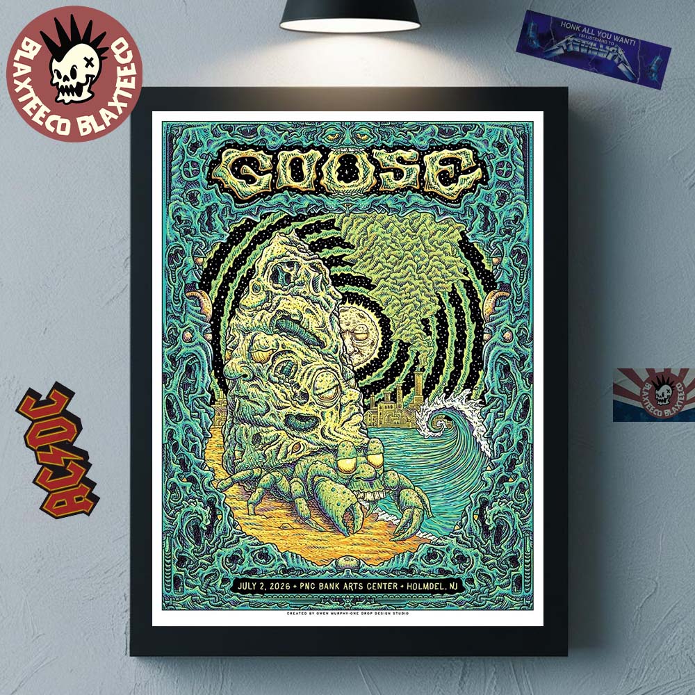 Goose The Band Holmdel New Jersey Poster 2026 At PNC Bank Arts Center On July 2 2026 Home Decor Poster Canvas