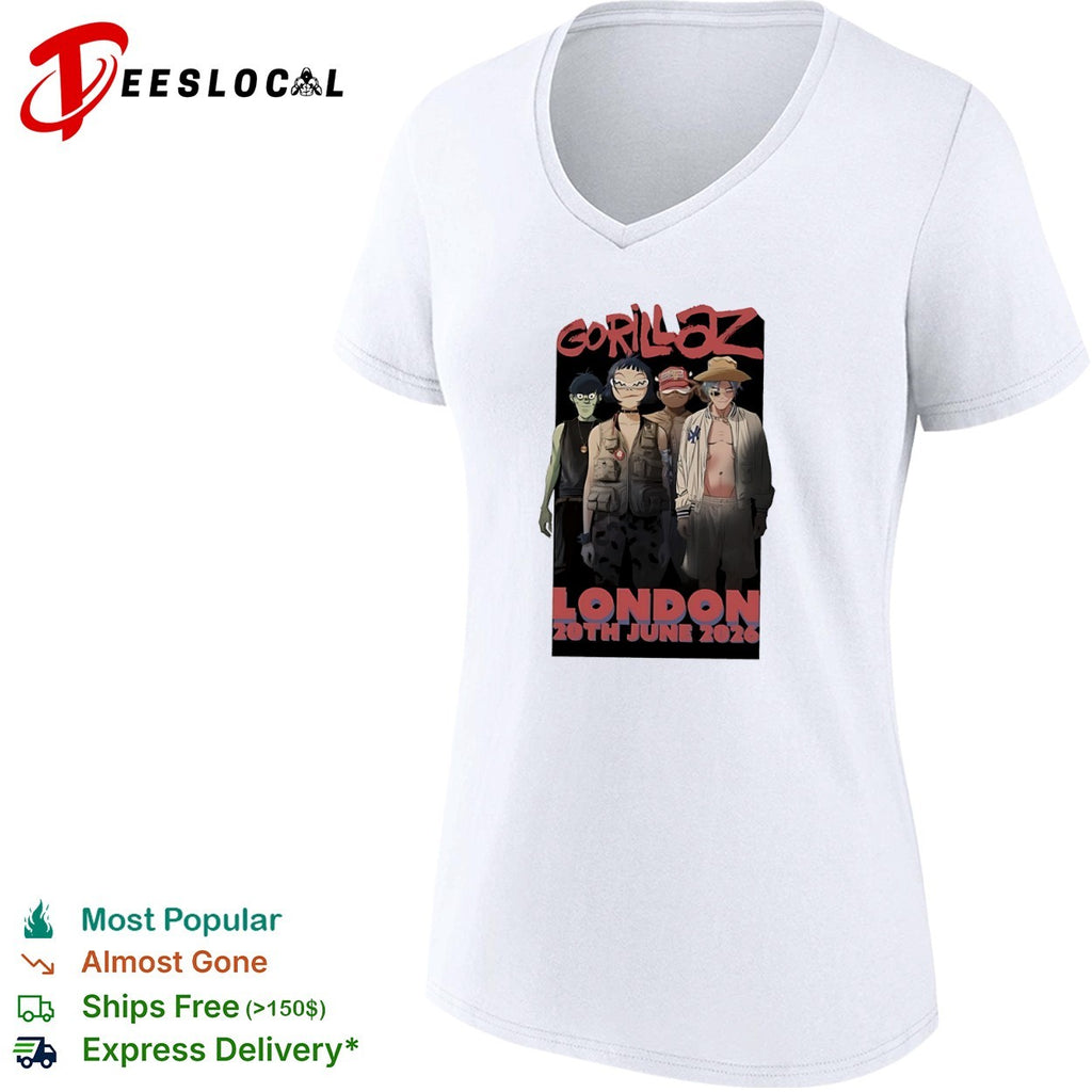Gorillaz London 20th June 2026 Murdoc Noodle Russel shirt