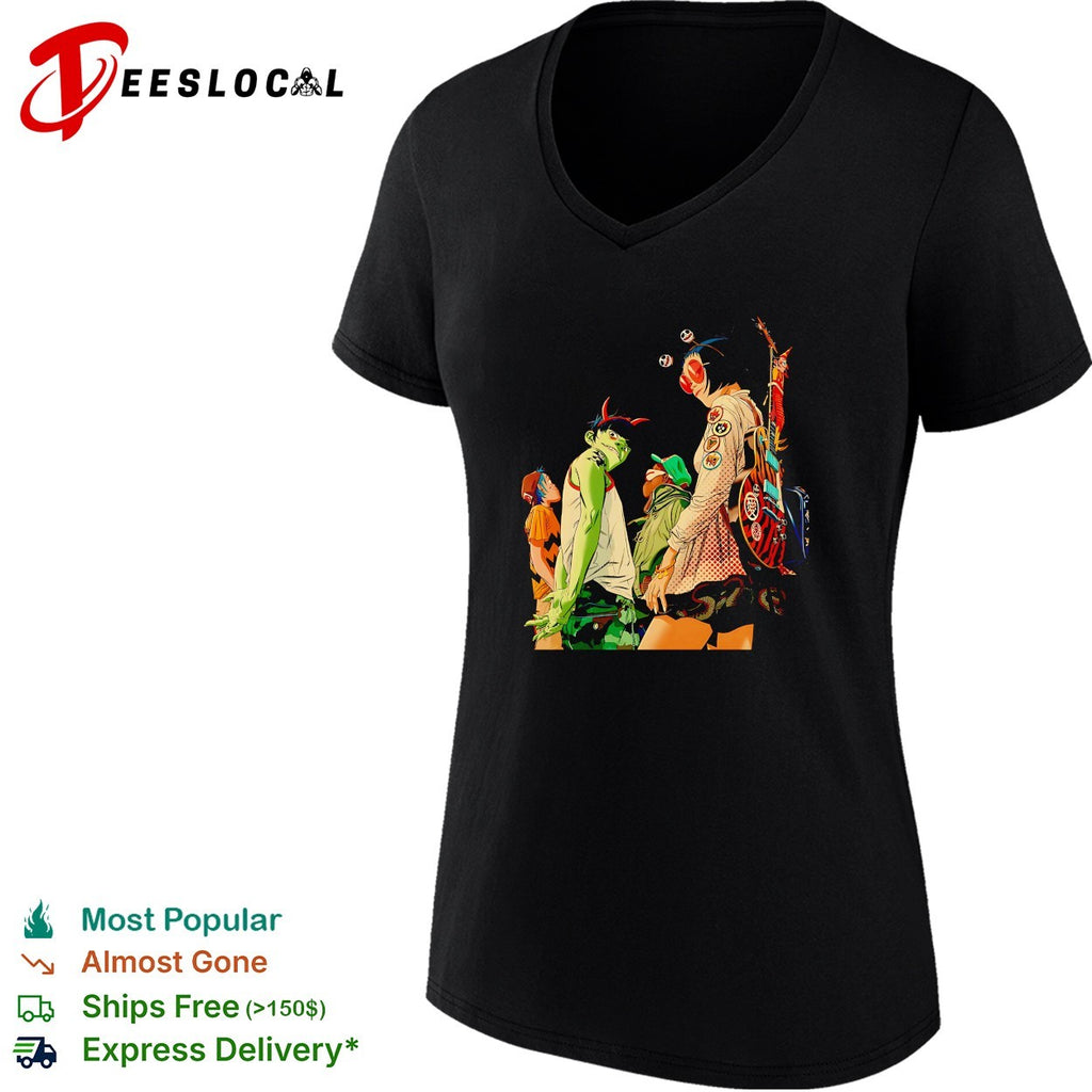 Gorillaz Tottenham London 2026 On 20 June 2026 Jumbo Band Potrait art shirt