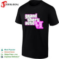 Grand Theft Auto VI video game neon logo six shirt