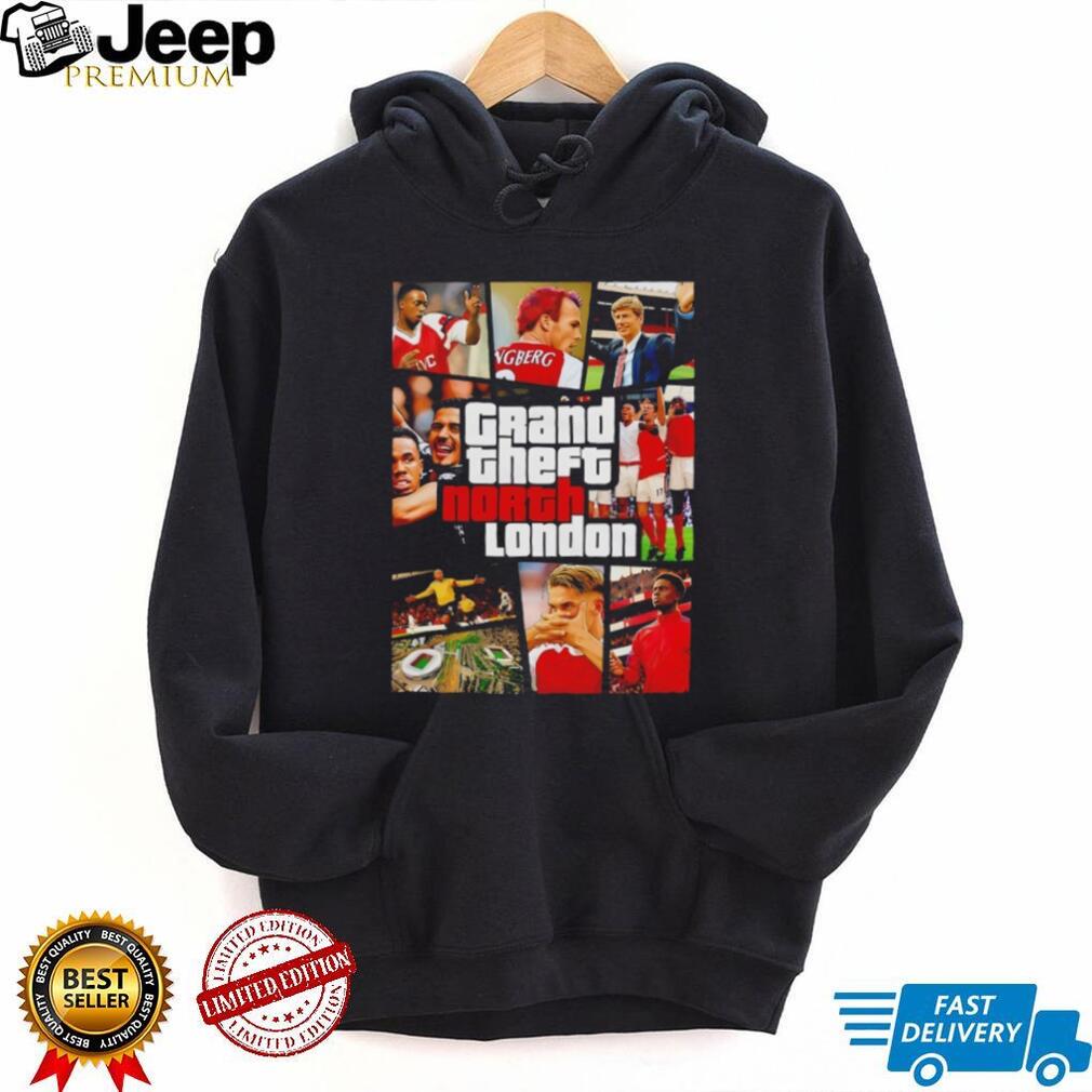 Grand Theft North London Arsenal Football Club Gaming Style T Shirt