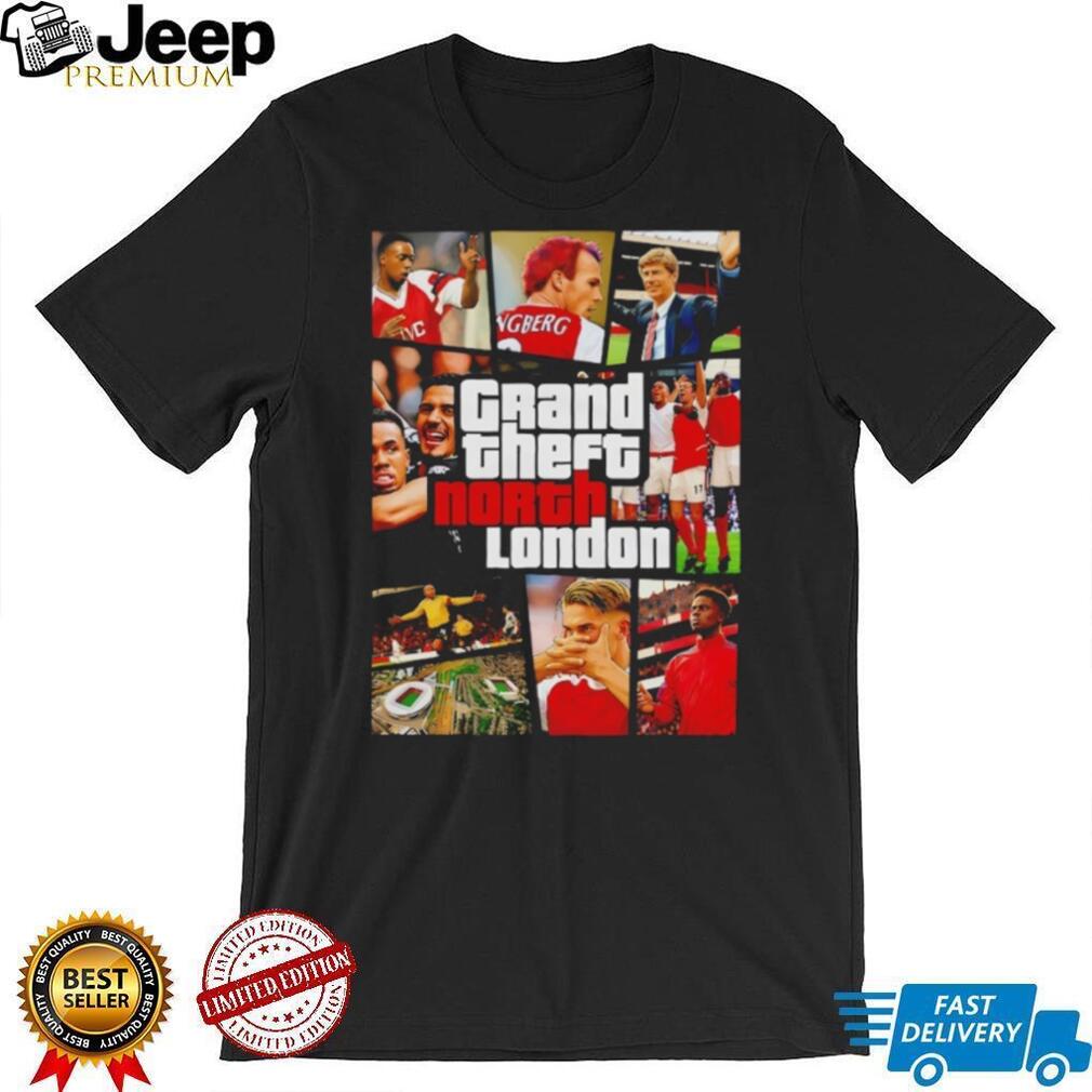 Grand Theft North London Arsenal Football Club Gaming Style T Shirt