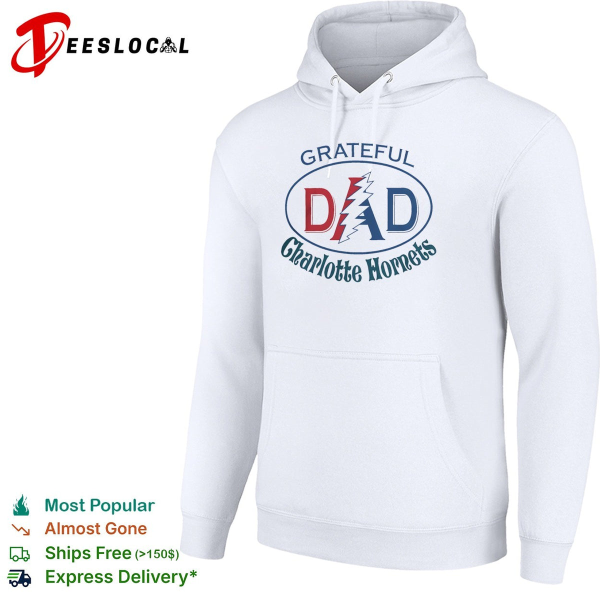 Grateful Dad Charlotte Hornets x Grateful Dead shirt