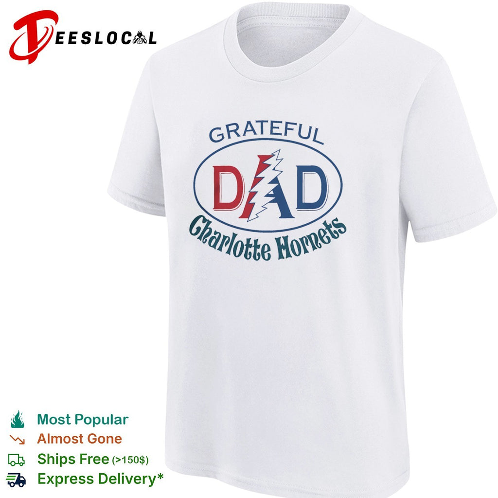 Grateful Dad Charlotte Hornets x Grateful Dead shirt