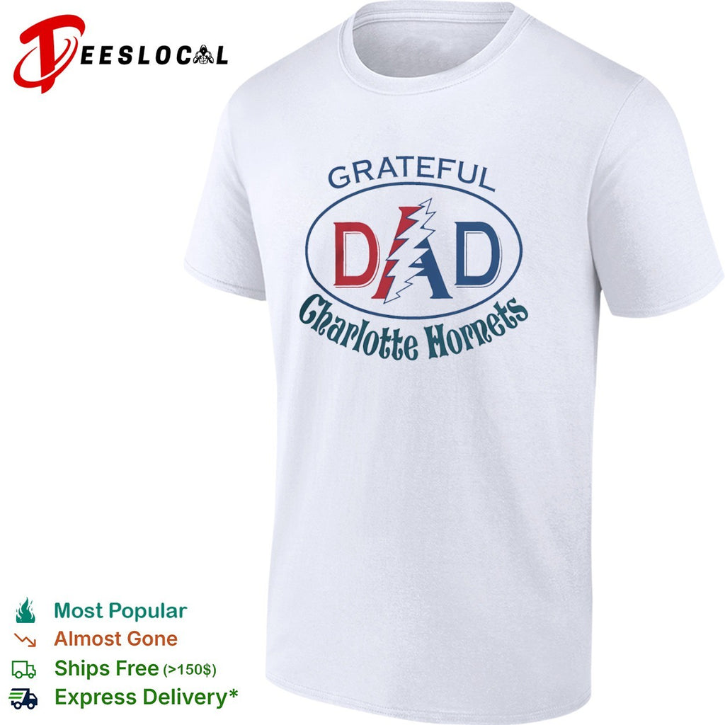Grateful Dad Charlotte Hornets x Grateful Dead shirt