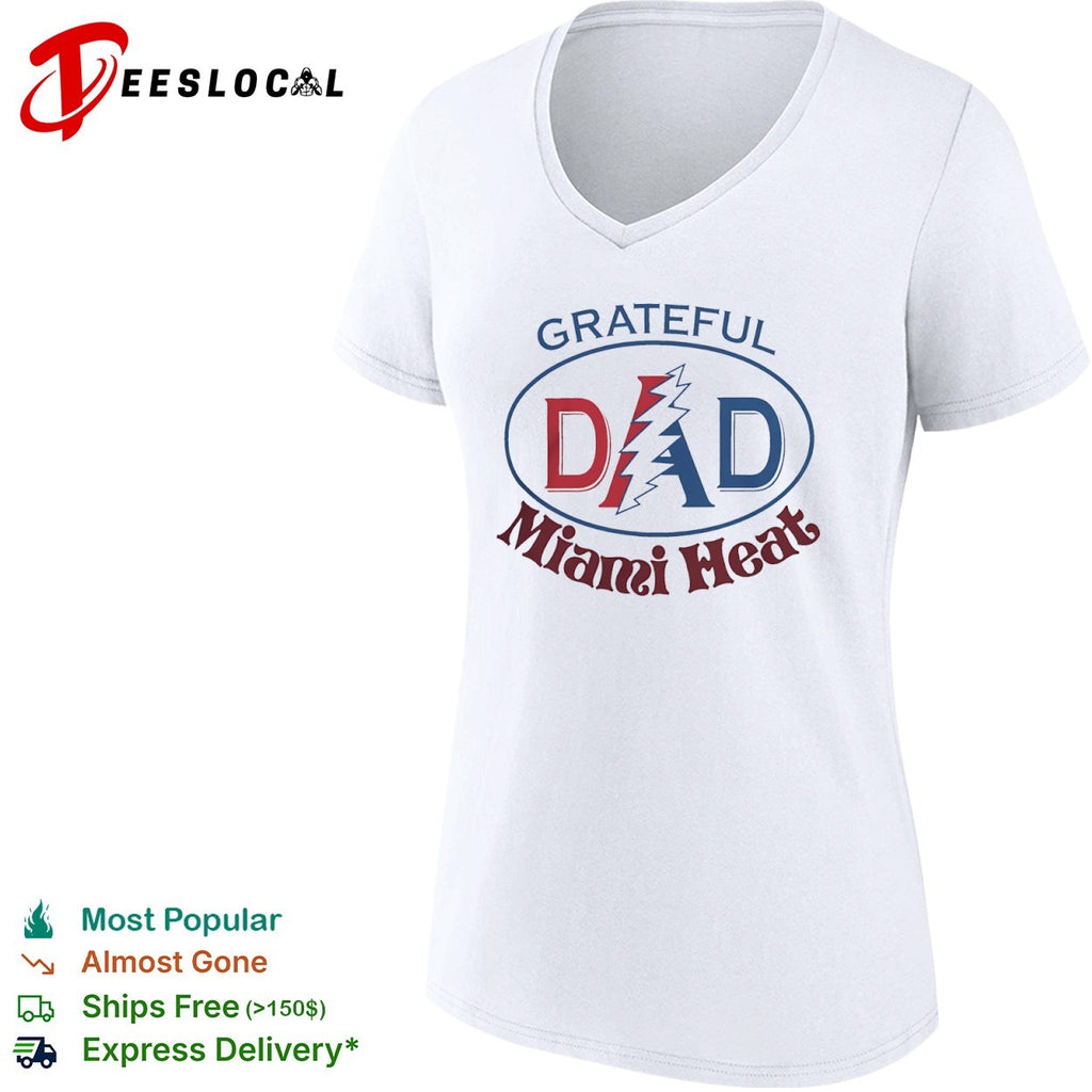 Grateful Dad Miami Heat x Grateful Dead Shirt