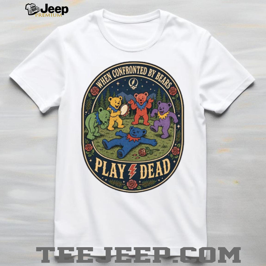 Grateful Dead Dancing Bears When Confronted By Bears Play Dead Vintage T Shirt