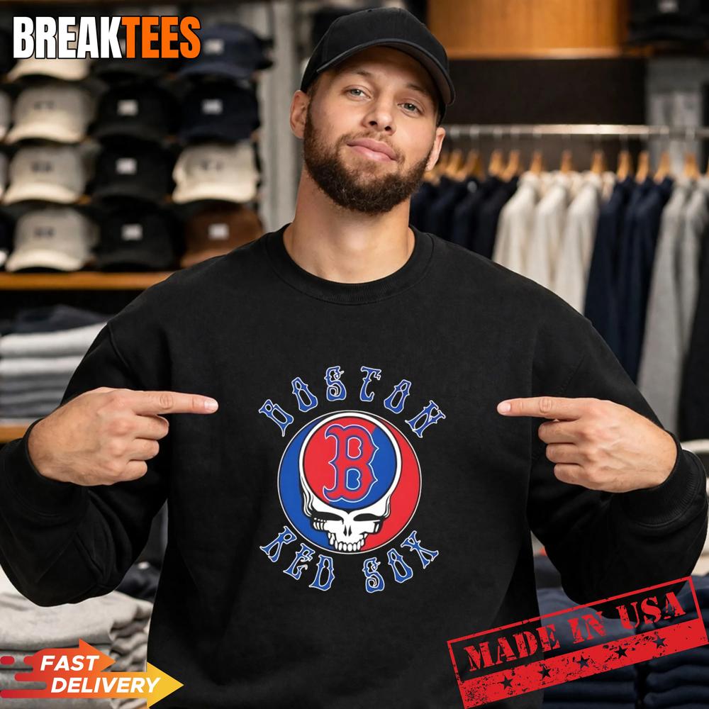 Grateful Dead x Boston Red Sox Baseball Logo T-Shirt