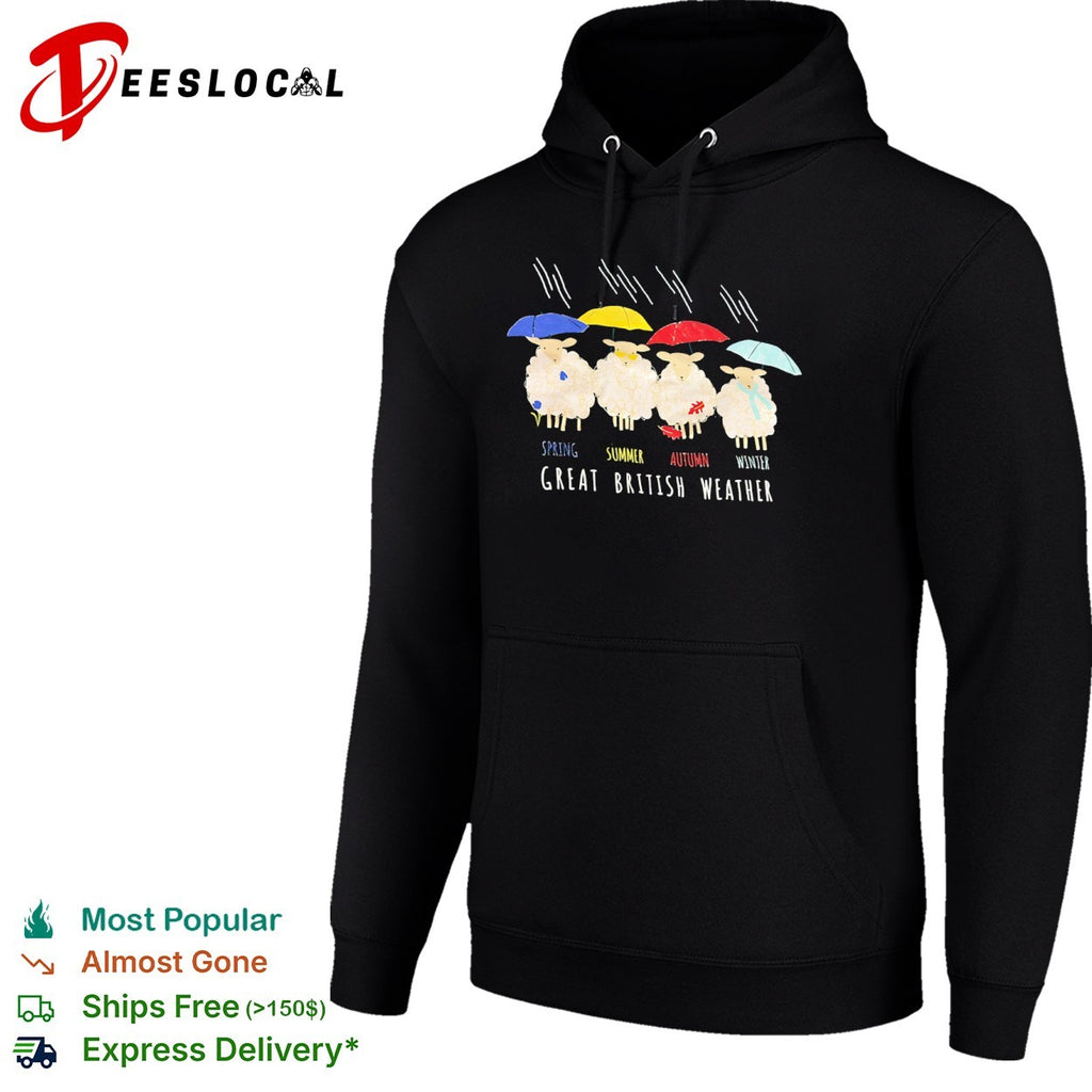 Great British Weather Sheep Spring Summer Autumn Winter Shirt