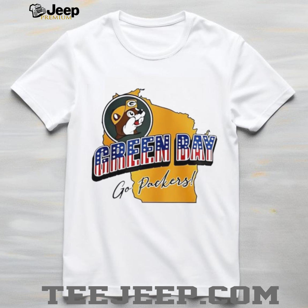 Green Bay Football Mascot State Map Graphic T Shirt