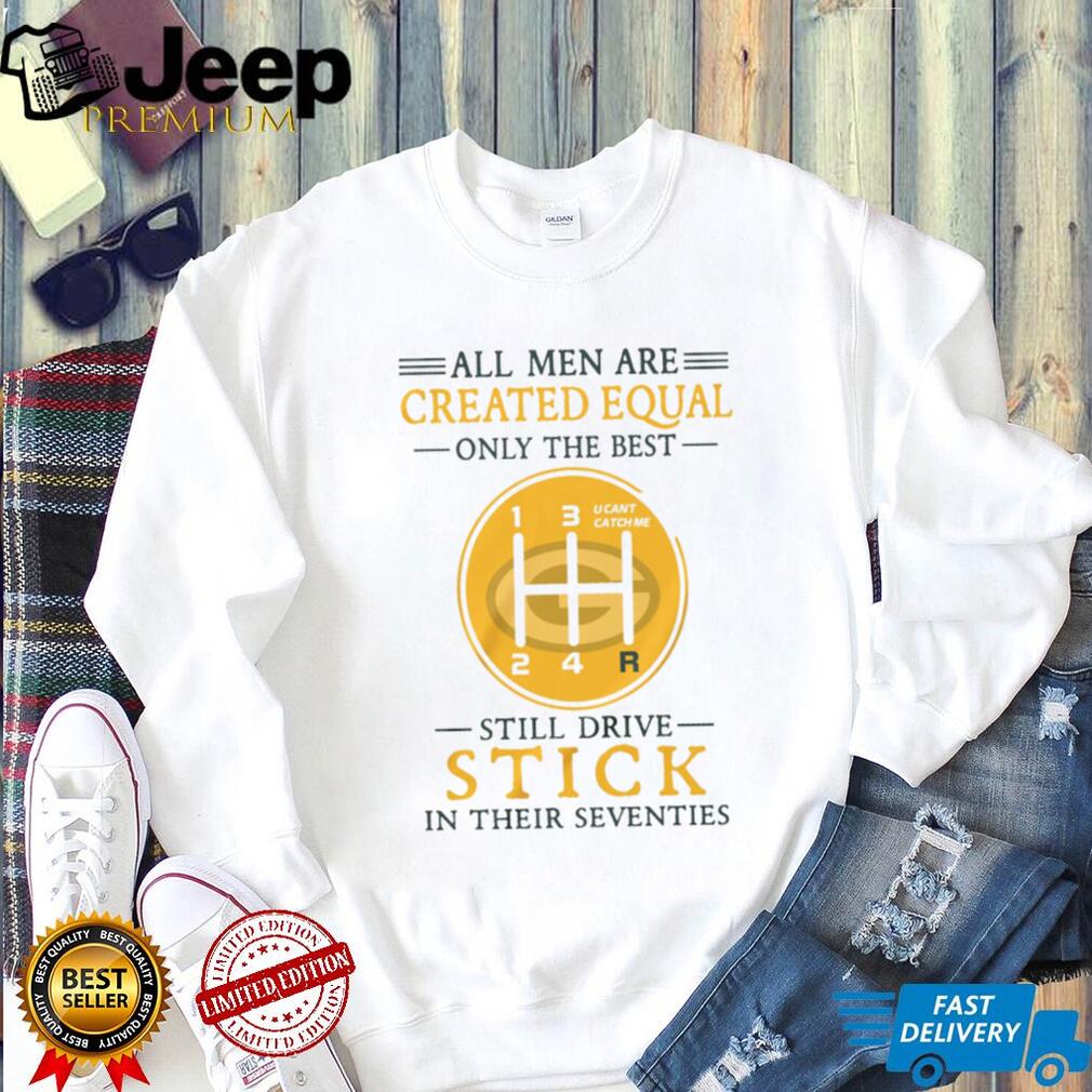Green Bay Packers Stick Shift Heartbeat Seventy Year Old Football Fan T Shirt