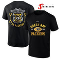 Green Bay Packers law enforcement tribute protect and serve logo shirt