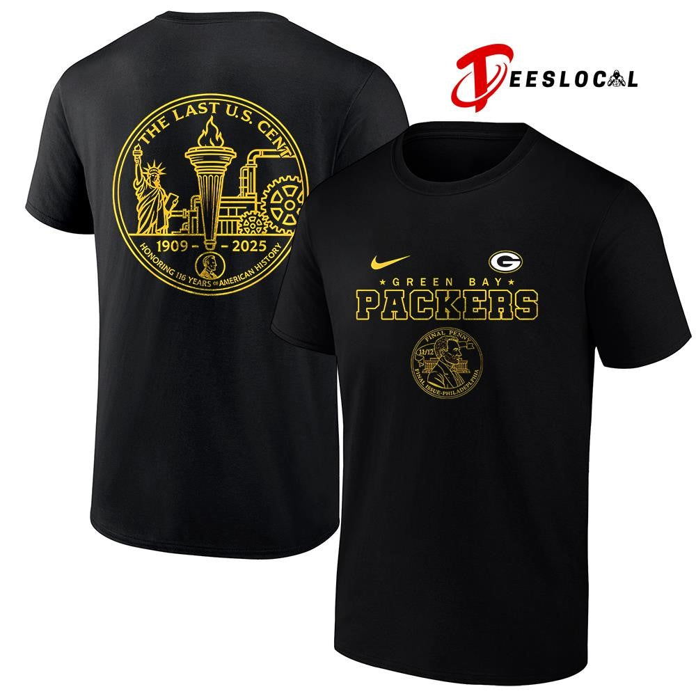 Green Bay Packers the last US cent honoring 116 years of America history shirt