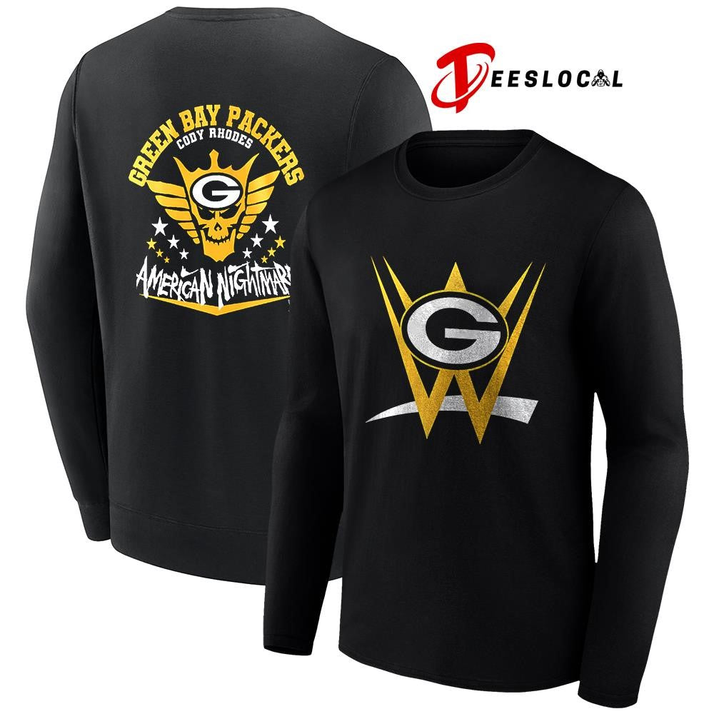 Green Bay Packers x Cody Rhones American nightmare logo shirt