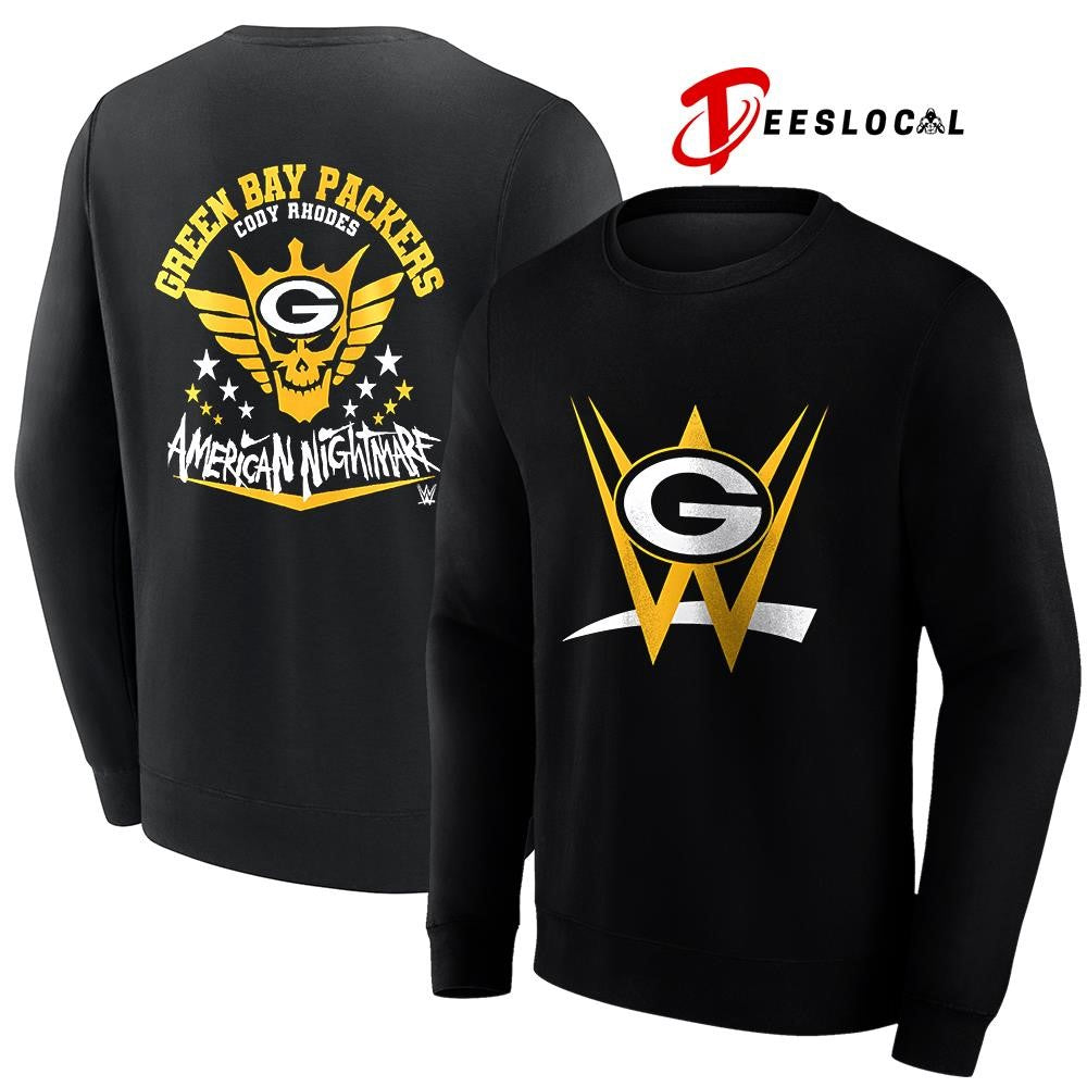 Green Bay Packers x Cody Rhones American nightmare logo shirt