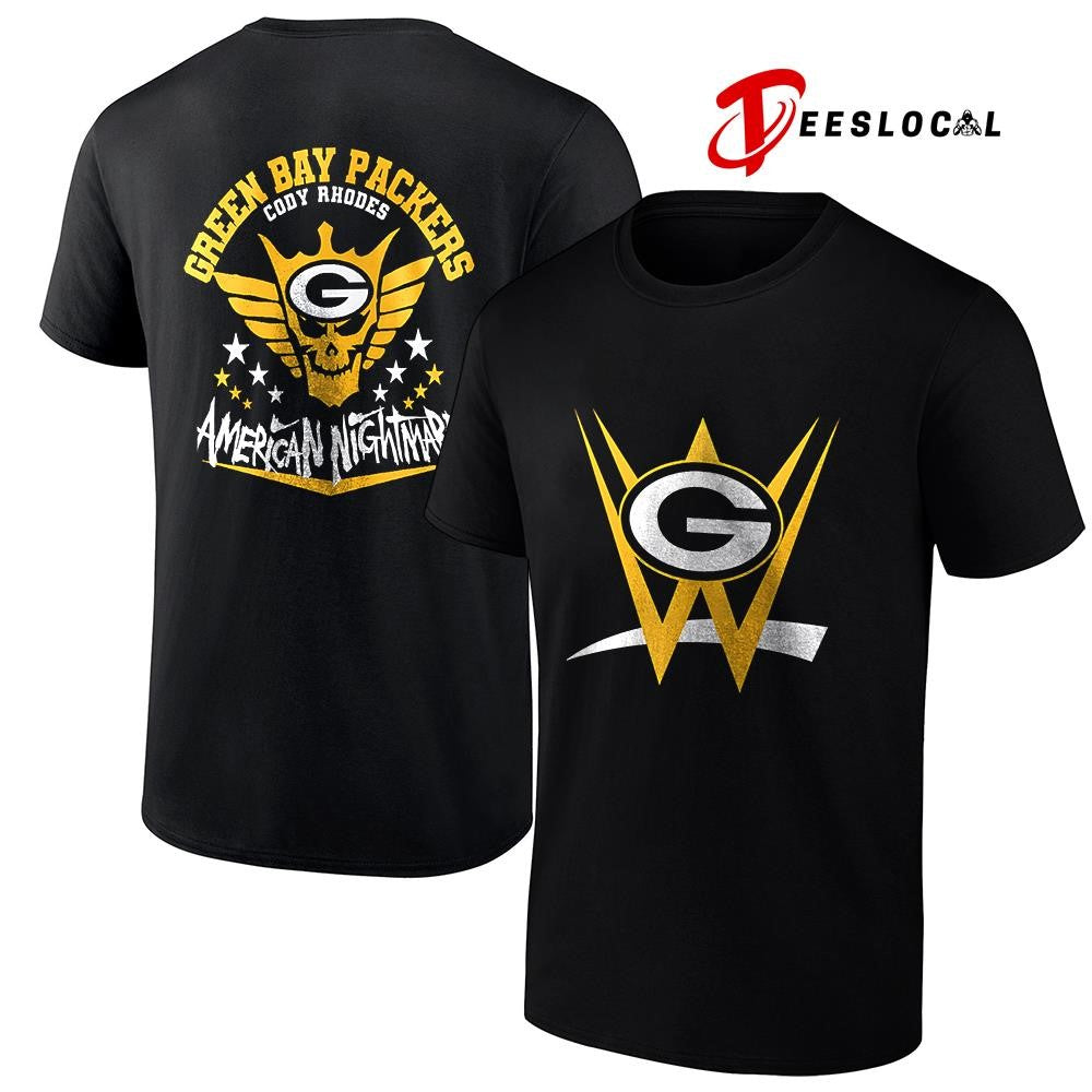 Green Bay Packers x Cody Rhones American nightmare logo shirt
