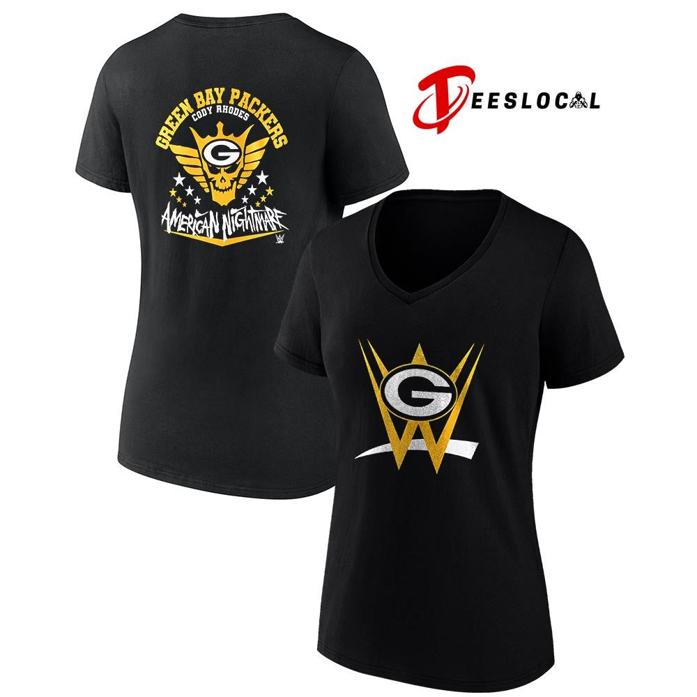 Green Bay Packers x Cody Rhones American nightmare logo shirt