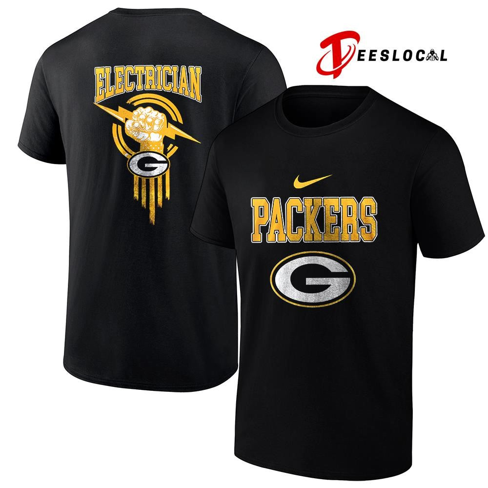 Green Bay Packers x Electrician logo shirt