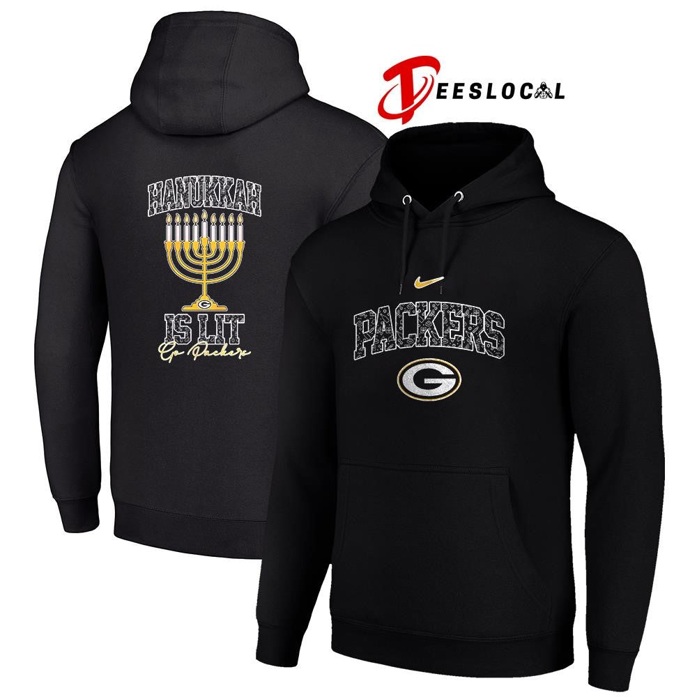 Green Bay Packers x Happy Hanukkah is lit shirt