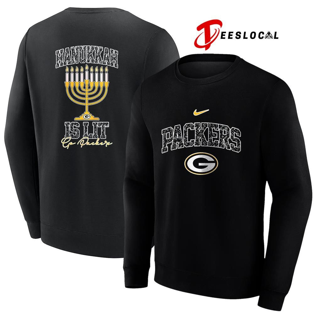 Green Bay Packers x Happy Hanukkah is lit shirt