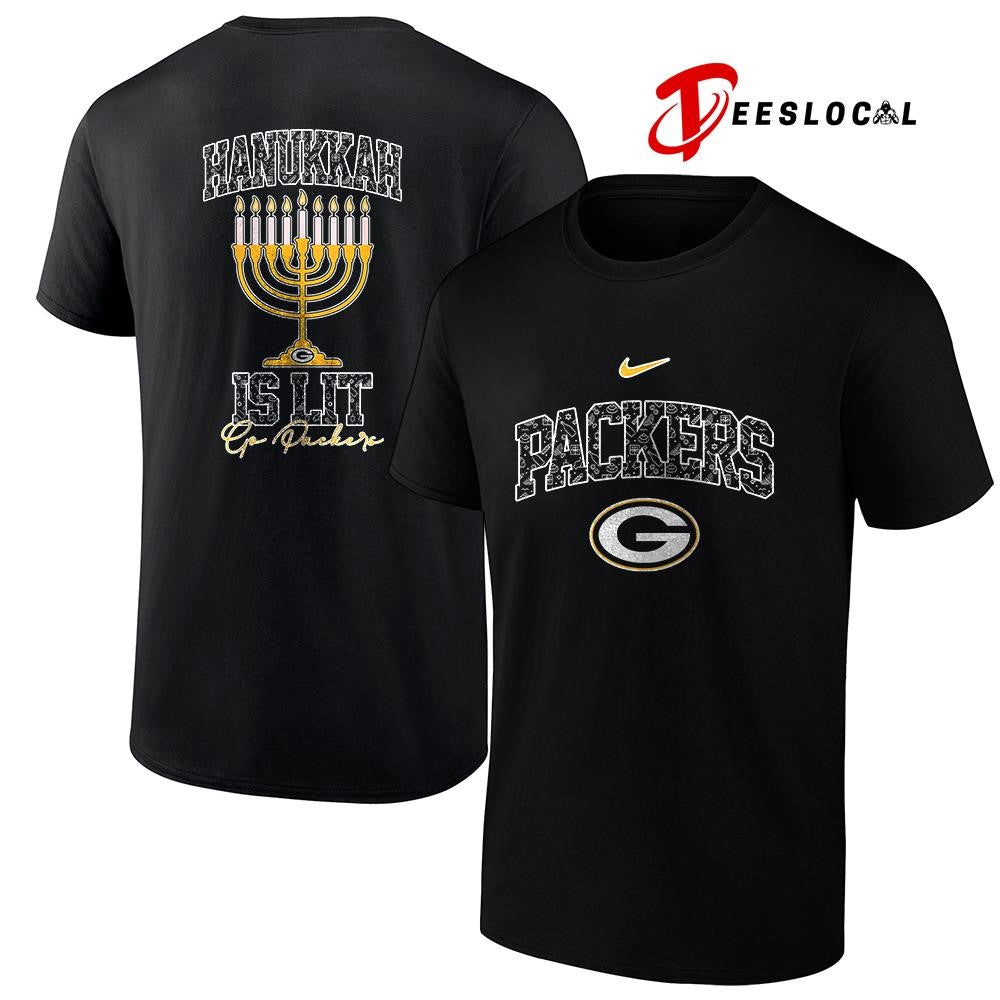 Green Bay Packers x Happy Hanukkah is lit shirt
