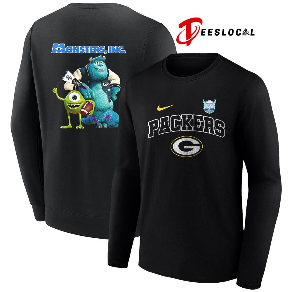 Green Bay Packers x Monster Inc Funday cartoon shirt