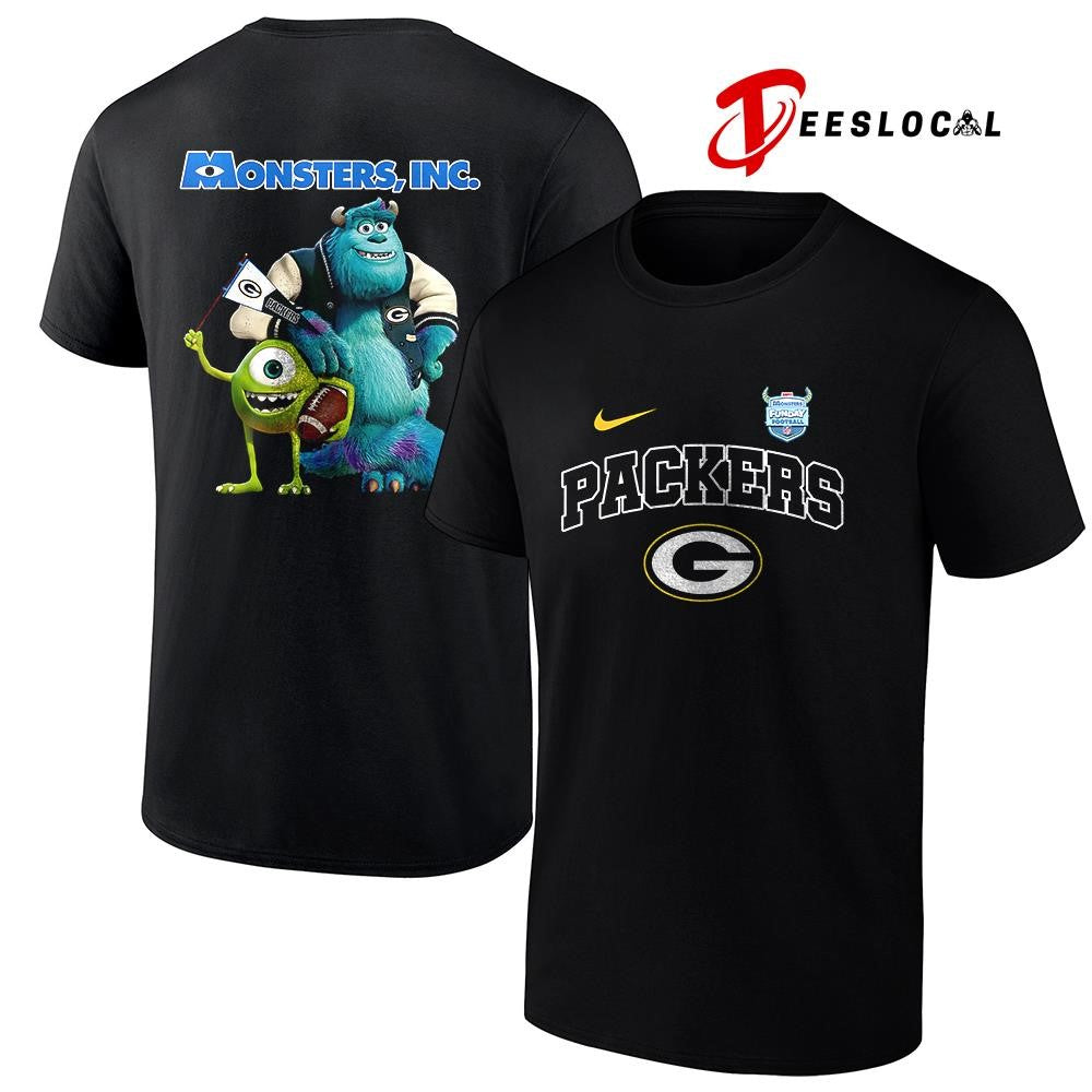 Green Bay Packers x Monster Inc Funday cartoon shirt